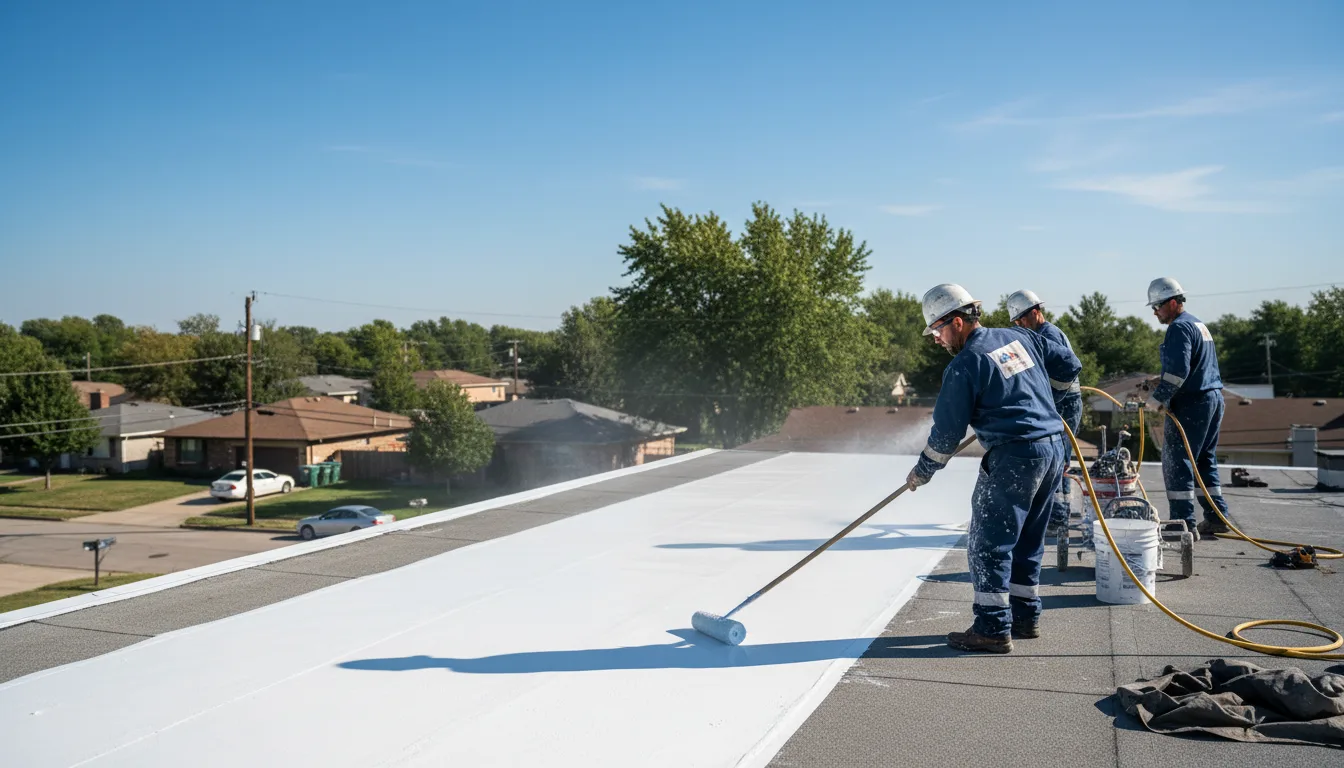 Commercial roof coating in Nineveh, IN near me